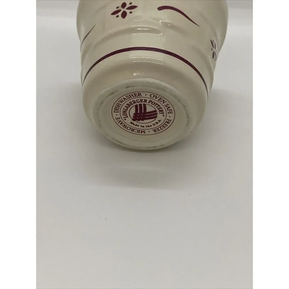 Longaberger Pottery Traditional Red Votive Holder